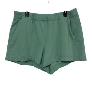 A New Day Women's XXL Sage Green Fleece High-Rise Lounge Shorts With Pockets